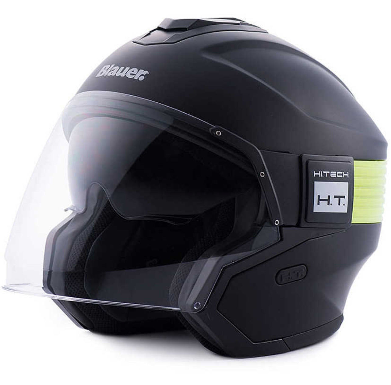 Casco Jet Blauer HACKER + Bluetooth interfono