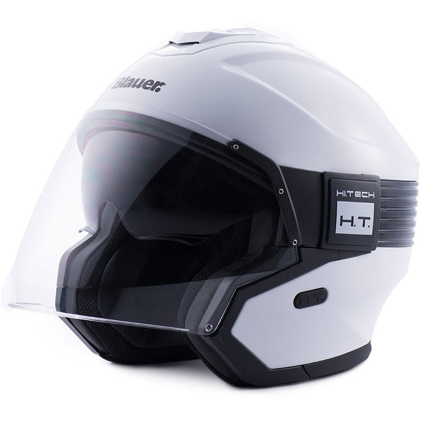 Casco Jet Blauer HACKER + Bluetooth interfono