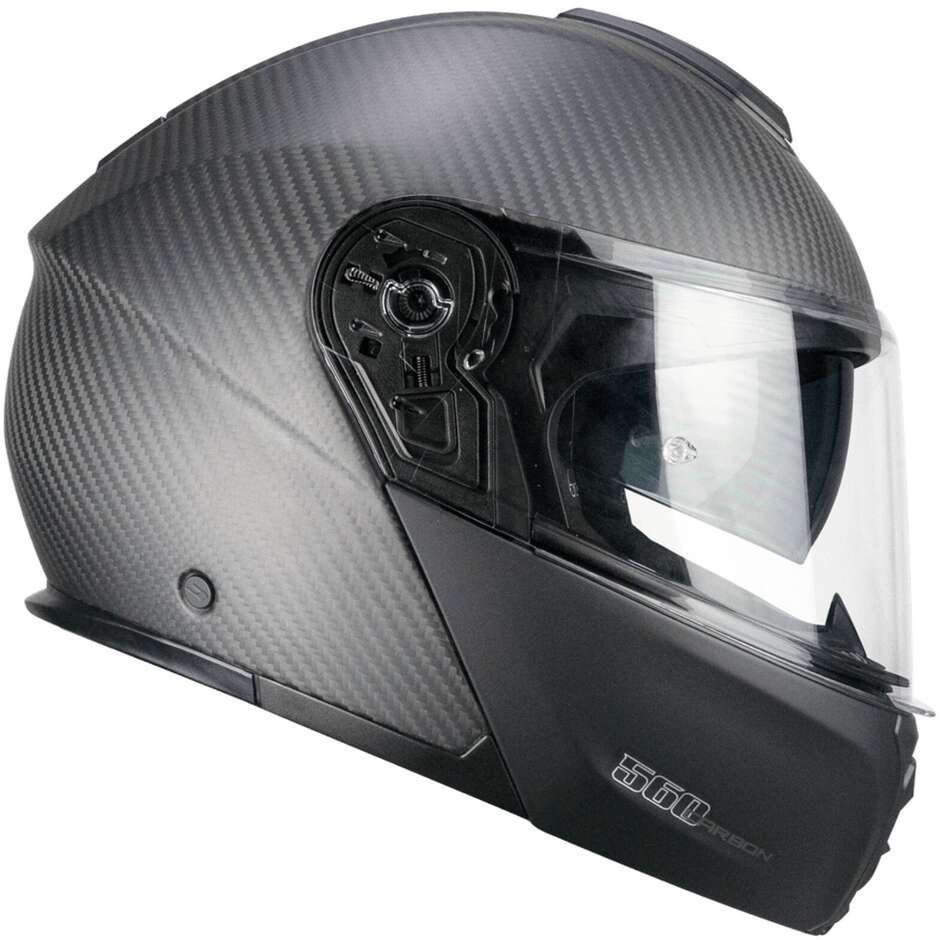 Casco Modulare CGM 560C MAD PRO Carbon Nero opaco