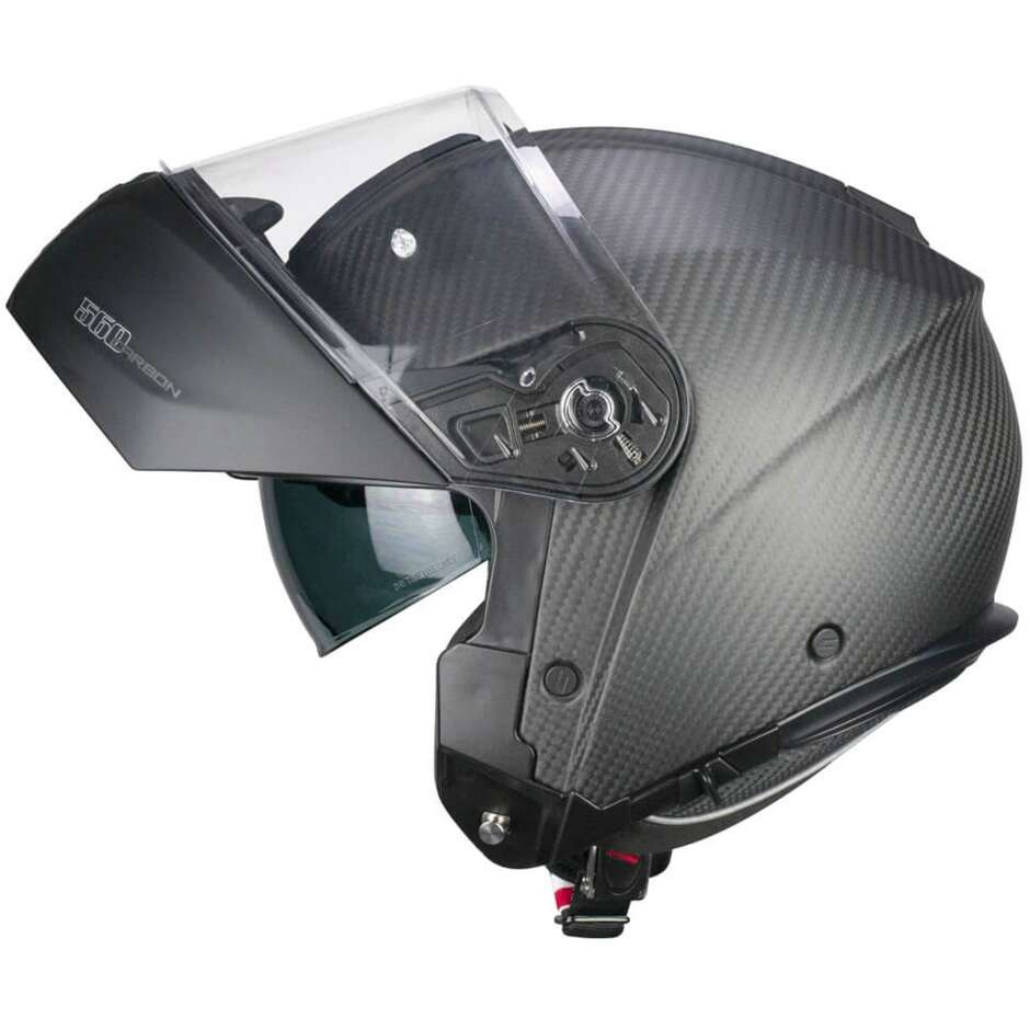 Casco Modulare CGM 560C MAD PRO Carbon Nero opaco