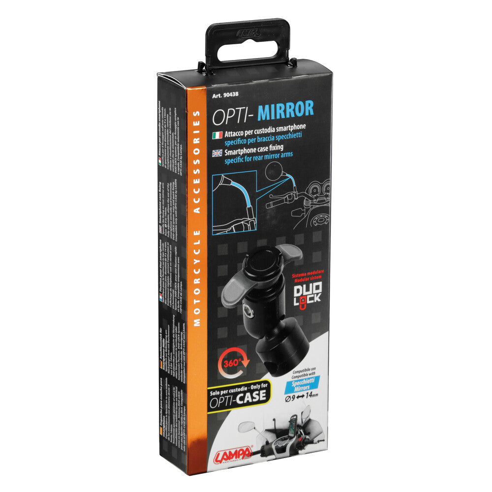 Supporto Lampa Mirror con attacco per specchietti e traversini