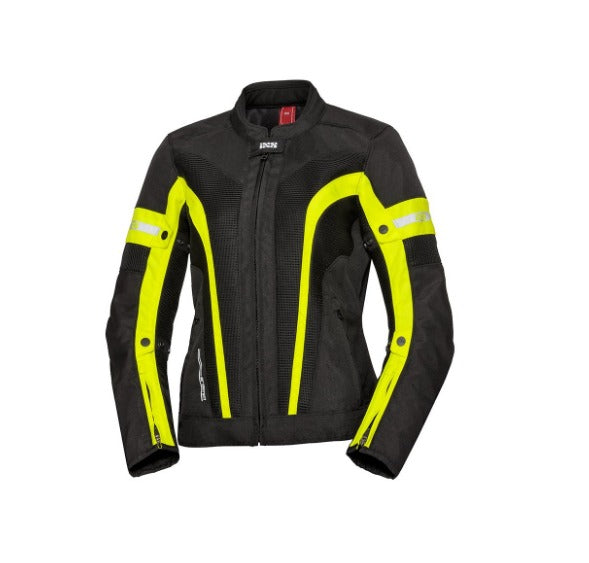 Giacca Sport Donna IXS Larissa Air 2.0 Nero Giallo Fluo