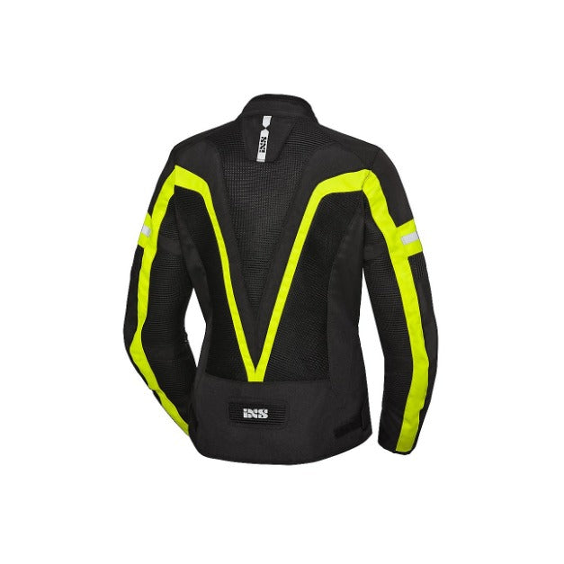 Giacca Sport Donna IXS Larissa Air 2.0 Nero Giallo Fluo