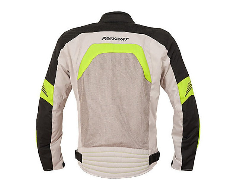 Giubbotto Moto Estivo Traforato Prexport FES - Ice Yellow