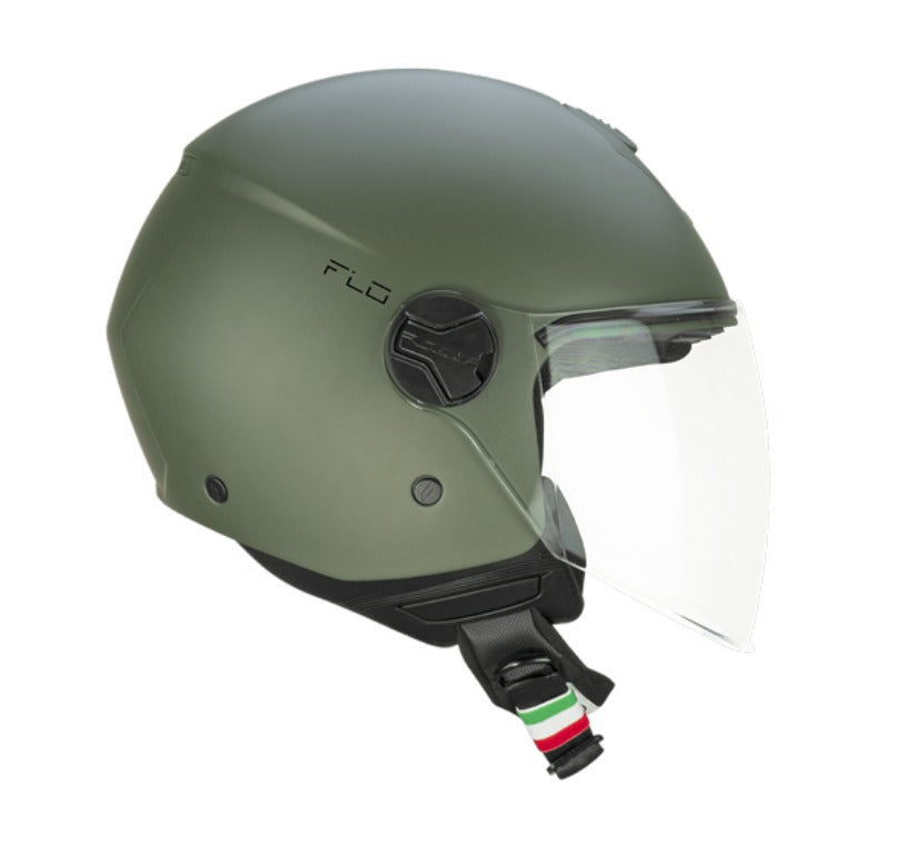 Casco demijet CGM 167A FLO MONO visiera lunga