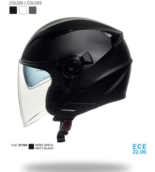 Casco Jet 221 Doppia visiera