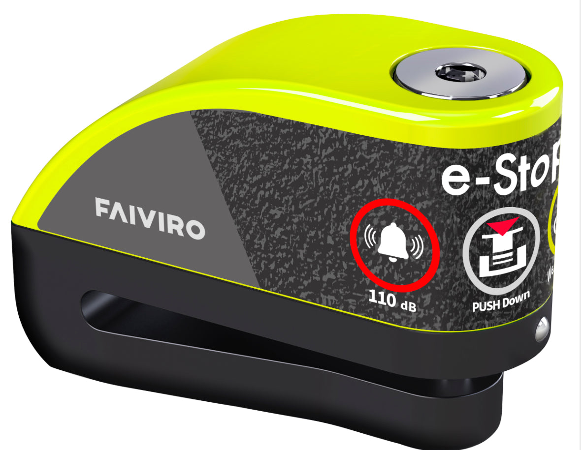 Blocca disco E-STOP FAIVIRO elettronico con allarme