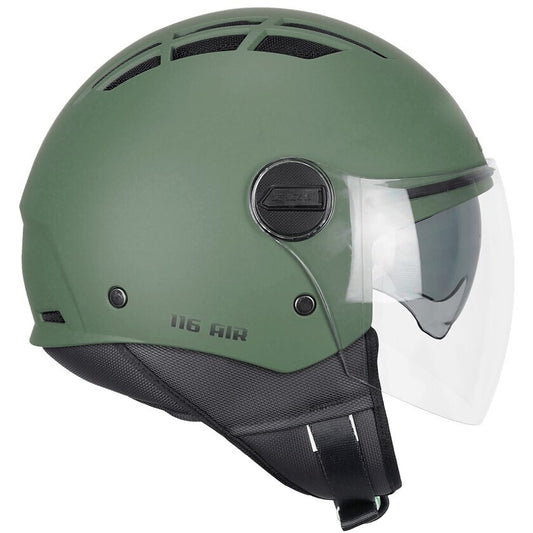 Casco Jet CGM 116A AIR MONO Verde opaco